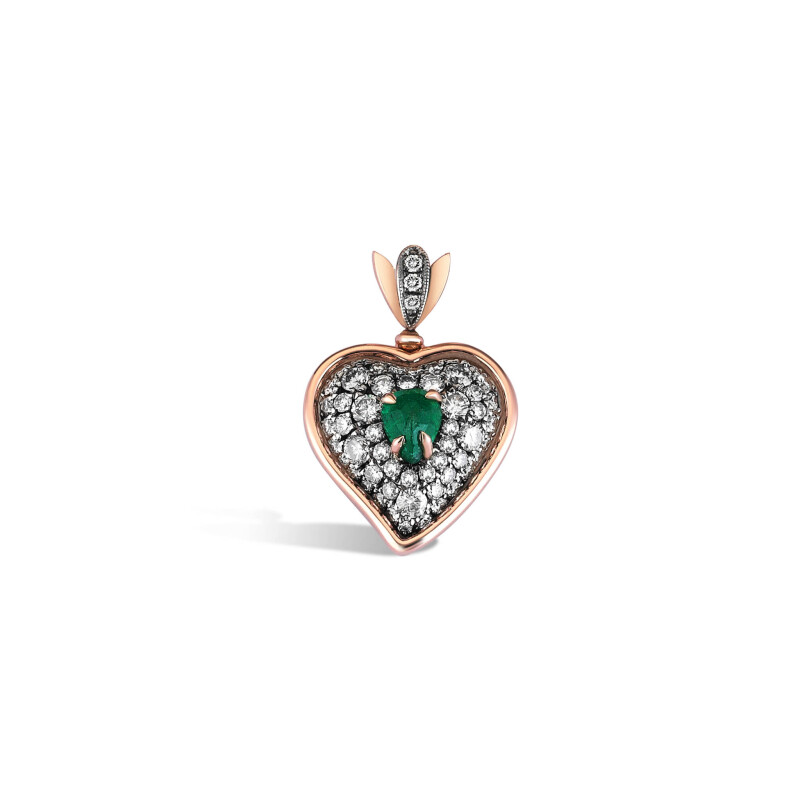 Medium Diamond Heart Pendant